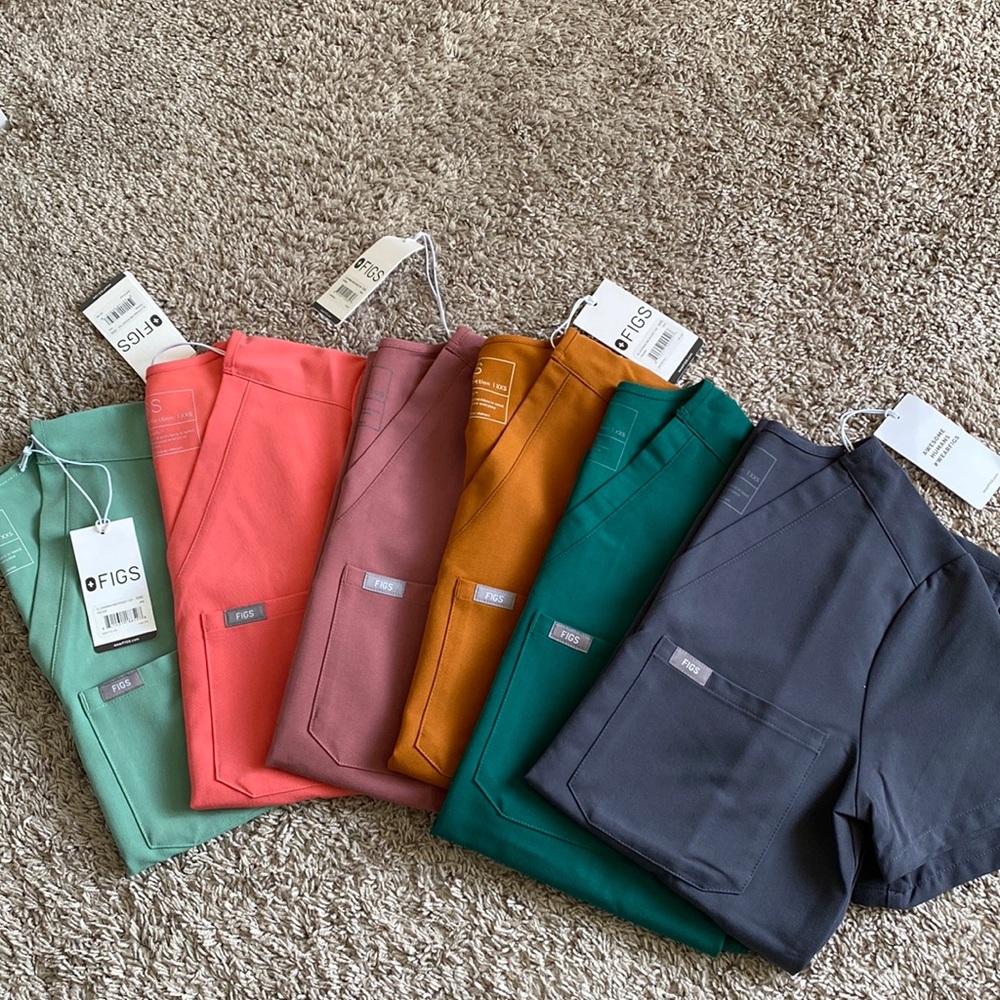 Figs limited edition color scrub tops